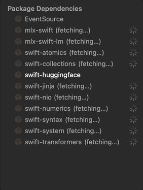 Xcode resolving packages