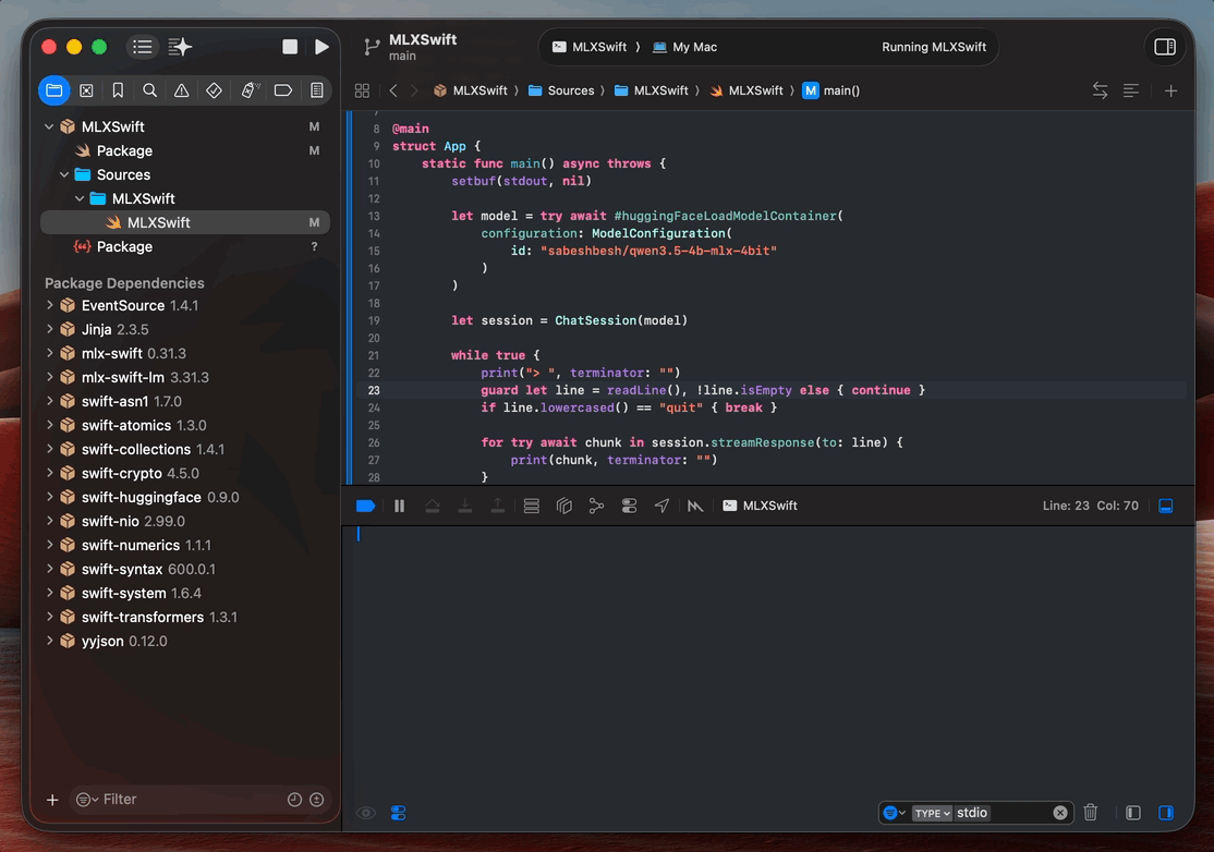Xcode resolving packages